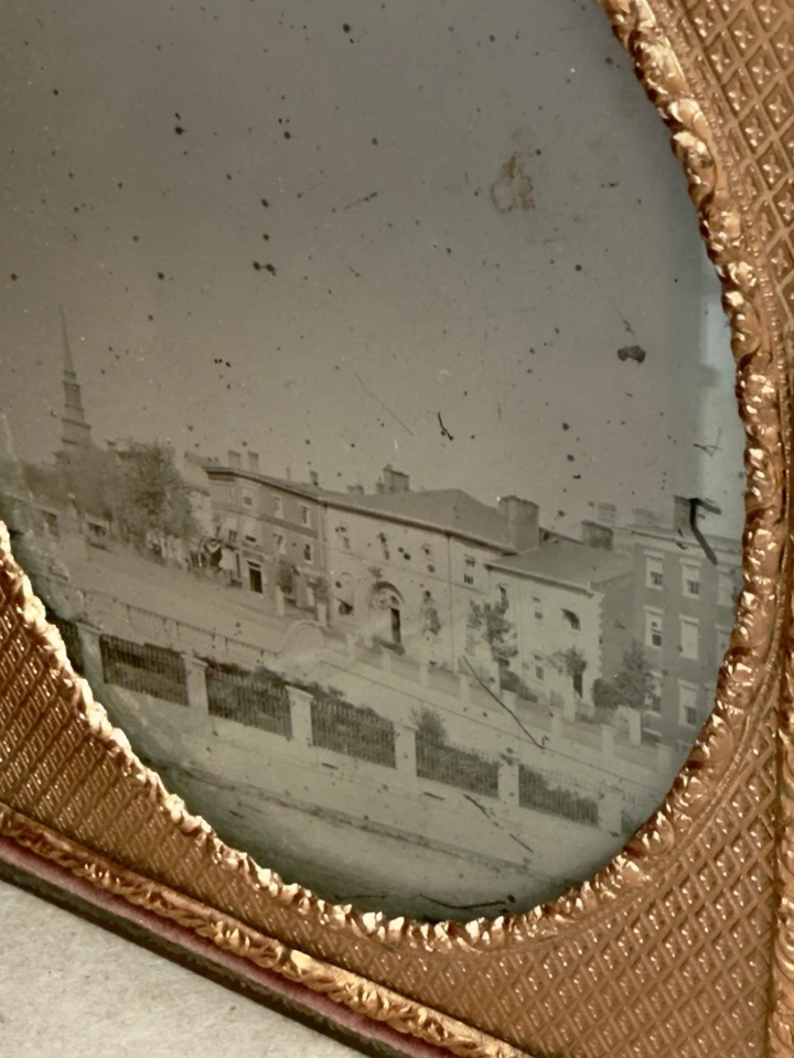Quarter Plate Ambrotype Washington DC, Savings Bank With Cafe Below - Image 3 of 4