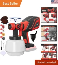 Versatile Cordless Paint Sprayer for MWK M18 - 4 Nozzle Settings & Easy Cleanup