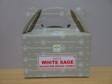 White Sage ~ 1 x Box - Satya BackFlow Dhoop   24 Cones