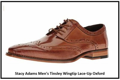 stacy adams tinsley wingtip oxford tan