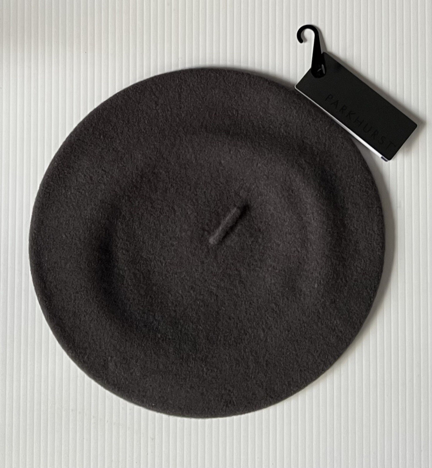 NWT Parkhurst 100% WOOL Basque Beret Hat • Style 25001 • MAGNET GRAY ...