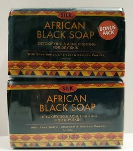 Silk African Black Soap Detoxifying Acne Fighting For Dry ...