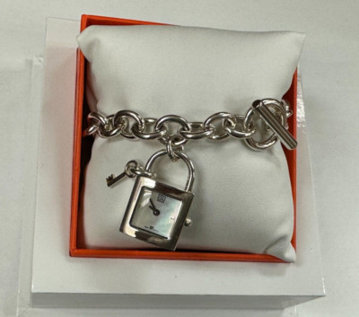 ESQ Movado 07101019 Mirabel Lock & Key Charm Bracelet Ladies Watch WARRANTY
