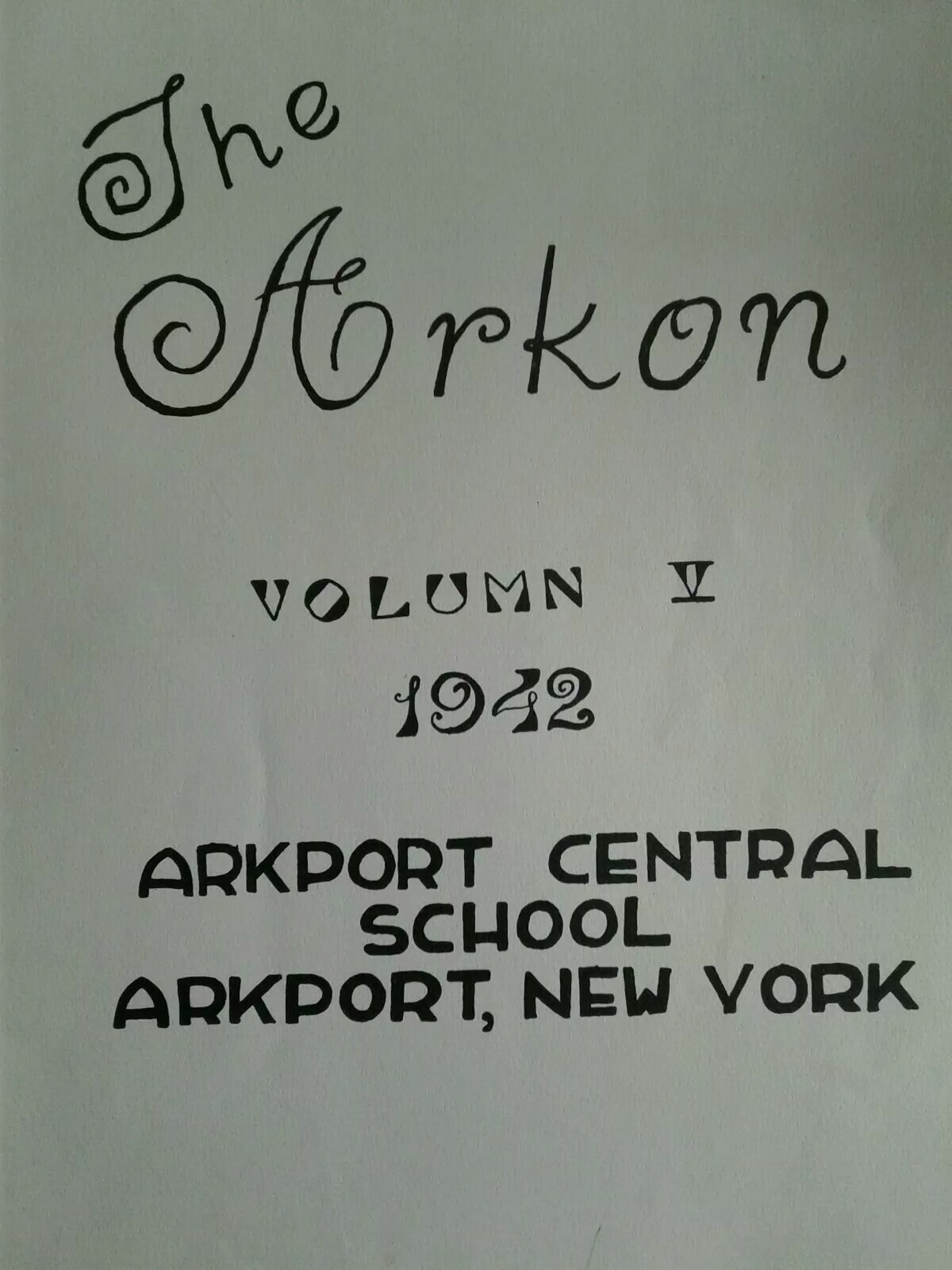 Arkport Central School Arkport NY 1942 Yearbook The Arkon 9 to