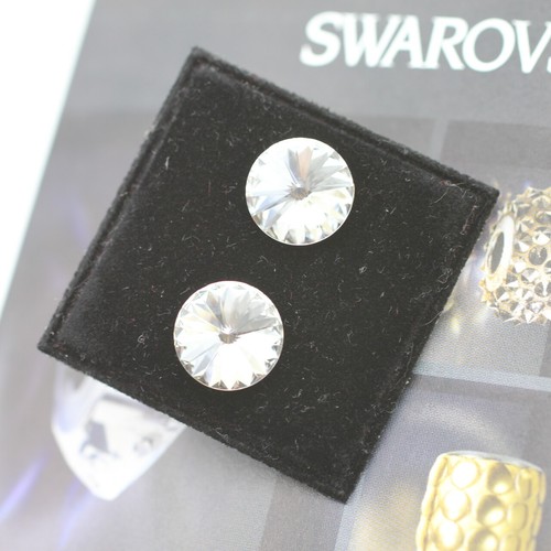 10 mm Kristall Ohrstecker Ohrringe mit Kristallen von Swarovski F2-1-10 - Picture 2 of 61