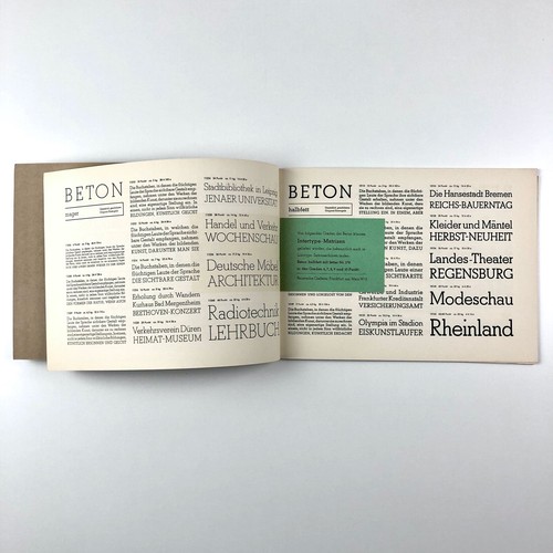 Beton type specimen brochure | Bauersche (Bauer) Giesserei, Frankfurt Am Main - Picture 5 of 12