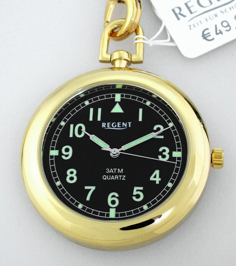 Regent Lepine Pocket Watch with Cord 3 Bar WR RRP * 49,90 EUR