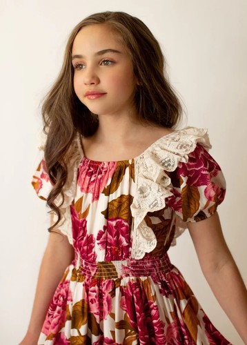 $88 Joyfolie Mia Joy Diana Dress 30005828 | Bougainvillea Floral | Size 8 - Picture 5 of 16