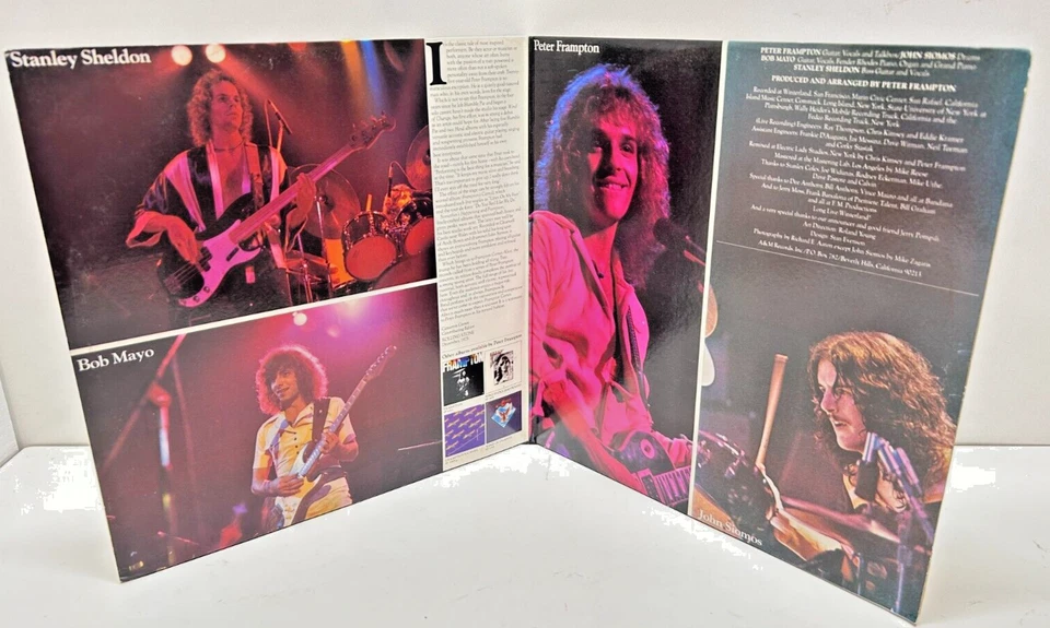 Frampton COMES ALIVE A&M SP-3703 1976 Gatefold Double LP VG - Image 3 of 4