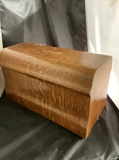 Antique Hamilton beach Treadle Sewing Machine Wood Part Coffin Top Cover Lid