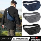 Quadra Belt Bum Bag Money Waist Fanny Pack - Multi Pocket Across Body Travel
