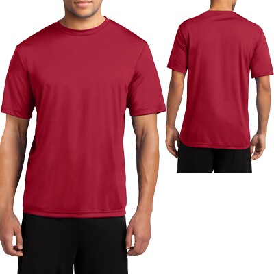 Mens Moisture Wicking T-Shirt Dri Fit Workout Gym Exercise Tee XS-XL 2XL 3XL 4XL