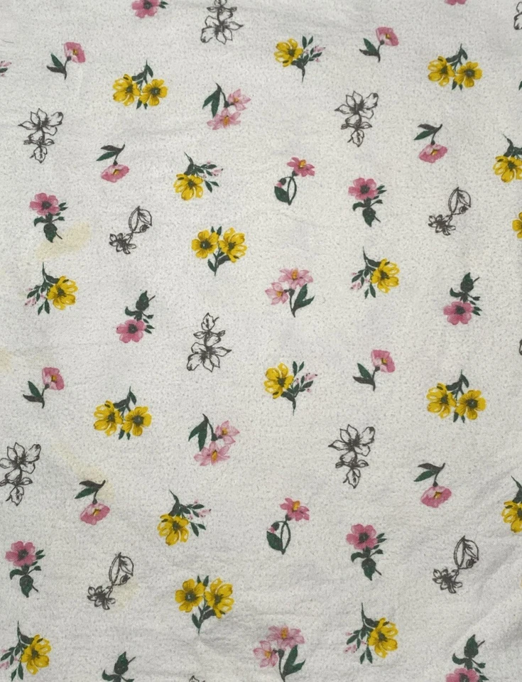 Manta de recepción de bebé floral Carter's rosa amarillo flores franela algodón Lovey Foto 4 de 4