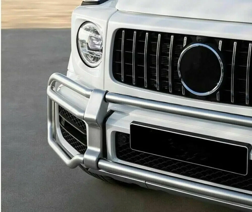 Tira protectora de rejilla de parachoques delantero para Mercedes Benz Clase G W464 G63 2019-2023 Foto 3 de 4