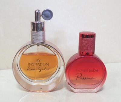 MICHAEL BUBLE BY INVITATION ROSE GOLD & PASSION EAU DE PARFUM SPRAY 1 OZ *READ*