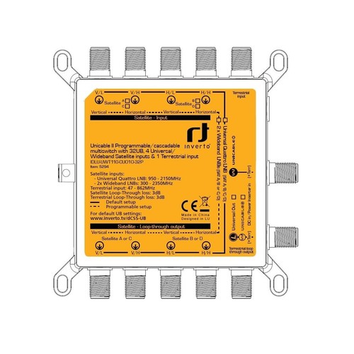 Inverto Unicable II IDLU-UWT110-CUO1O-32P Multischalter 5/32 Wideband / Quattro - Afbeelding 2 van 3