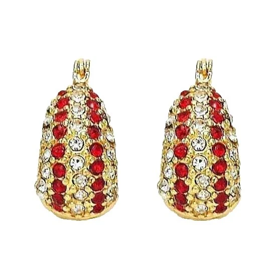 Yellow Gold Plated Beauty Chandelier Fashion Earrings