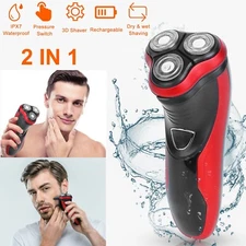 Men's Electric Beard Shaver Trimmer Razor Rechargeable Hair Shaving Machine USB