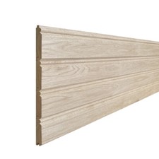  Solid White Oak Wall Cladding Panel T&G Reed & Bead Match Board