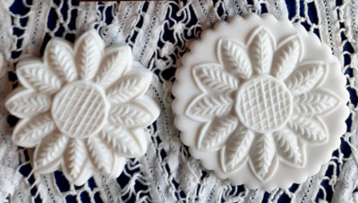 NEW - Springerle Speculaas Butter Cookie Stamp Press Mold - SUNFLOWER & CUTTER