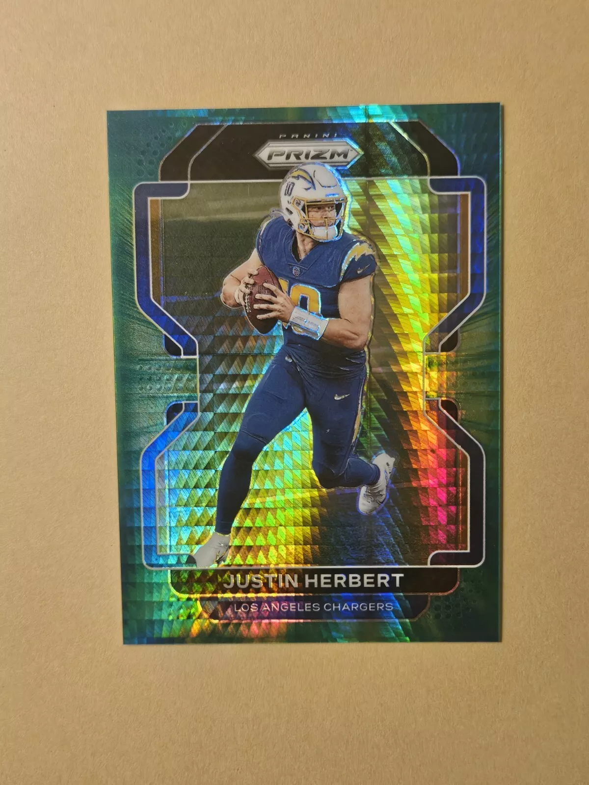 2021 Panini Prizm Hyper Prizm /175 Justin Herbert #169 Chargers 2nd Year