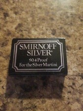 Smirnoff Silver 90.4 Proof For The Silver Martini Match Box