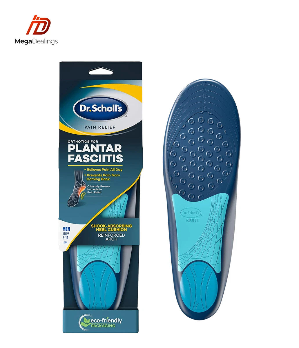 Dr. Scholl s Pain Relief Orthotics for Plantar Fasciitis For Men Size 8 13