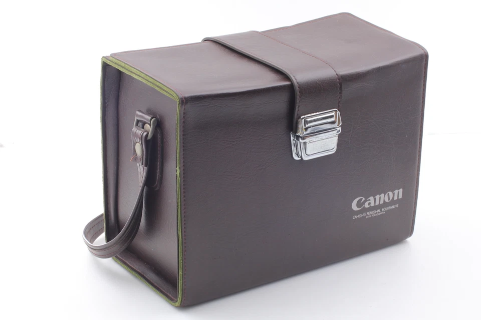 [Near MINT] Canon Genuine Vintage Leather Camera Bag Brown Hard Case Box JAPAN - Image 3 of 4