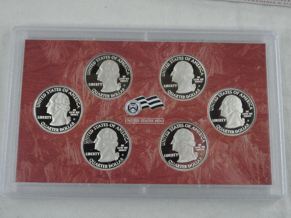 2009-S Silver Quarter Proof Set 6 Coins OGP & COA 90% US Mint Territories - Image 3 of 4