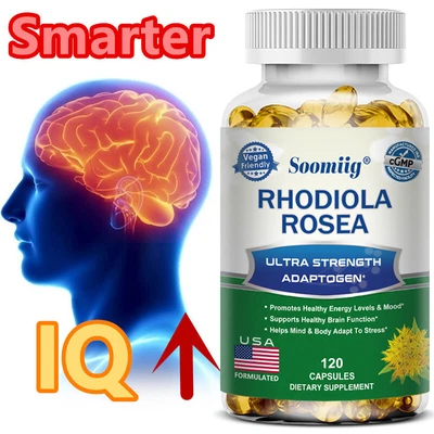 SOOMIIG Rhodiola Rosea Adattatore Ultra Forte - Promuove livelli di energia sani e umore