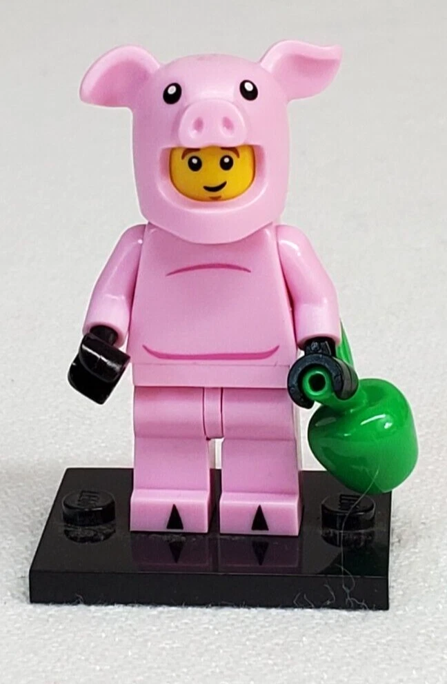 Lego PIGGY GUY Series 12 Minifig 71007 Minifigure 100 Complete w Baseplate