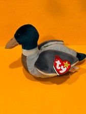 TY BEANIE BABIES - JAKE THE MALLARD DUCK 1998  - TAG ERRORS  