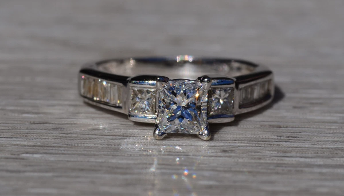 9 stone deals square diamond ring