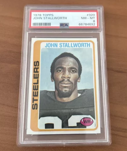 1978 Topps John Stallworth Rookie RC #320 PSA 8 NM-MT HOF Pittsburgh Steelers