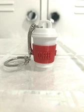 Custom Coffee Lovers Key Chain Gift, Add a Name to the Order Free! Free Shipping