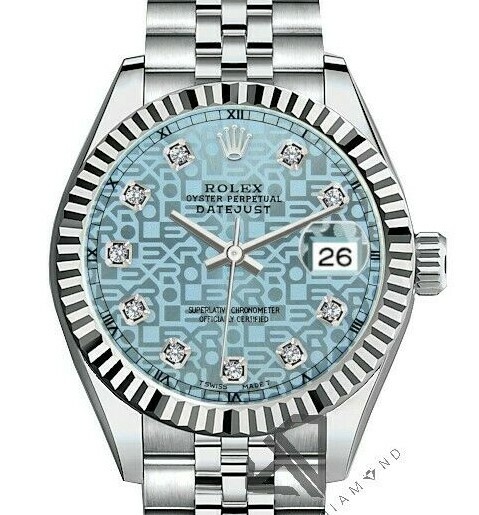 's Rolex Datejust SS Jubilee Ice