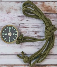 NEW Compass Survival Combat Ready 3.4"in Diameter Mini Lanyard