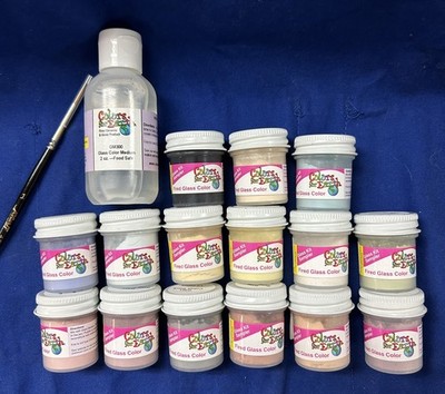 Colors For Earth Fired Glass Colors Glass Kit 1/2 Ounce Sampler 14 Different