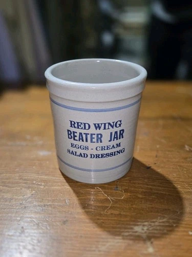 Red Wing MN Stoneware BEATER JAR  5" High x ” Wide -  Excellent Condition