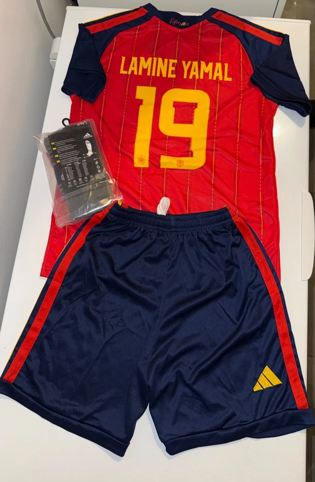 MAILLOT DOMICILE ESPAGNE LAMINE YAMAL / TAILLE 11-12 ANS - Photo 2/3