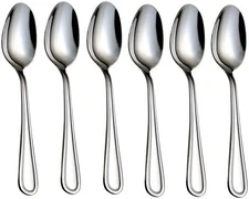Stainless Steel Teaspoons Set for Home Kitchen Restaurant Use