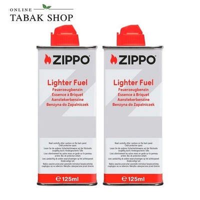 ZIPPO Feuerzeug Benzin (Original) 2 x 125ml für Benzin Feuerzeuge