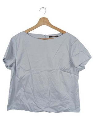 WINDSOR Kurzarm-Bluse Damen Bluse Gr. DE 42 blau Casual-Look