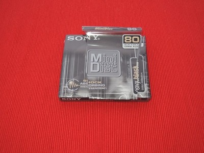 SONY MD-80 onyx black MD Minidisc Minidisk NEU mit eingerissener OVP