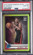 2019 PANINI DONRUSS OPTIC LIME GREEN #189 KZ OKPALA #/149 PSA 10