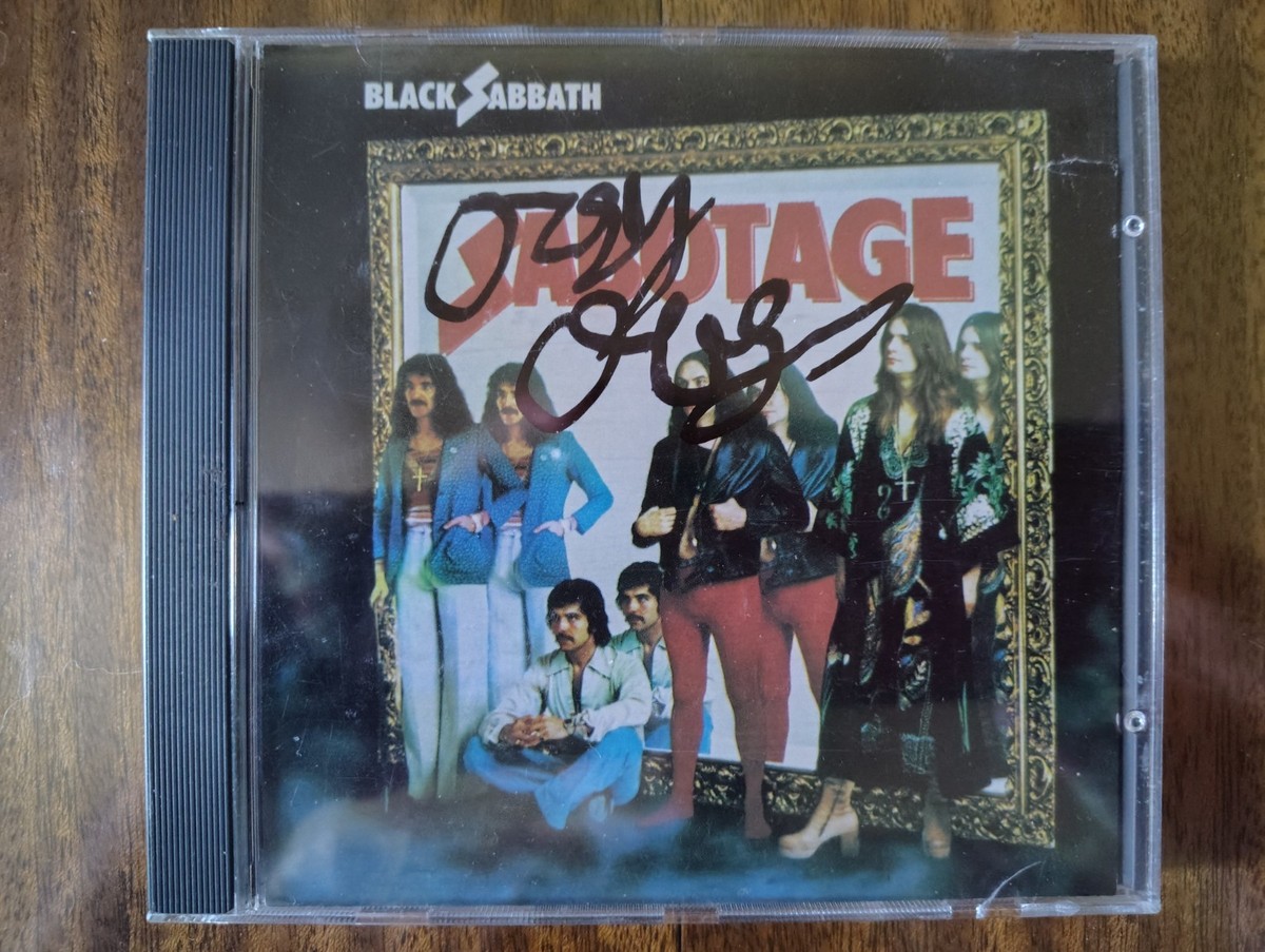 レア Ozzy Osbourne オジー BLACK SABBATH サインCD Ozzy Osbourne Signed Black Sabbath Sabotage CD | eBay