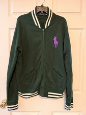 Polo Ralph Lauren Big Pony College Green Varsity Jacket Size L
