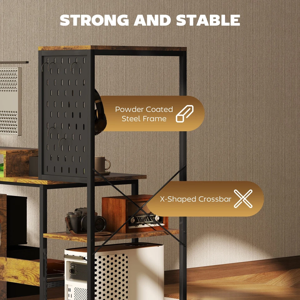 Computer Desk RGB LED Lights Adjustable Via Infrared Remote for Ambiance - Image 4 of 4