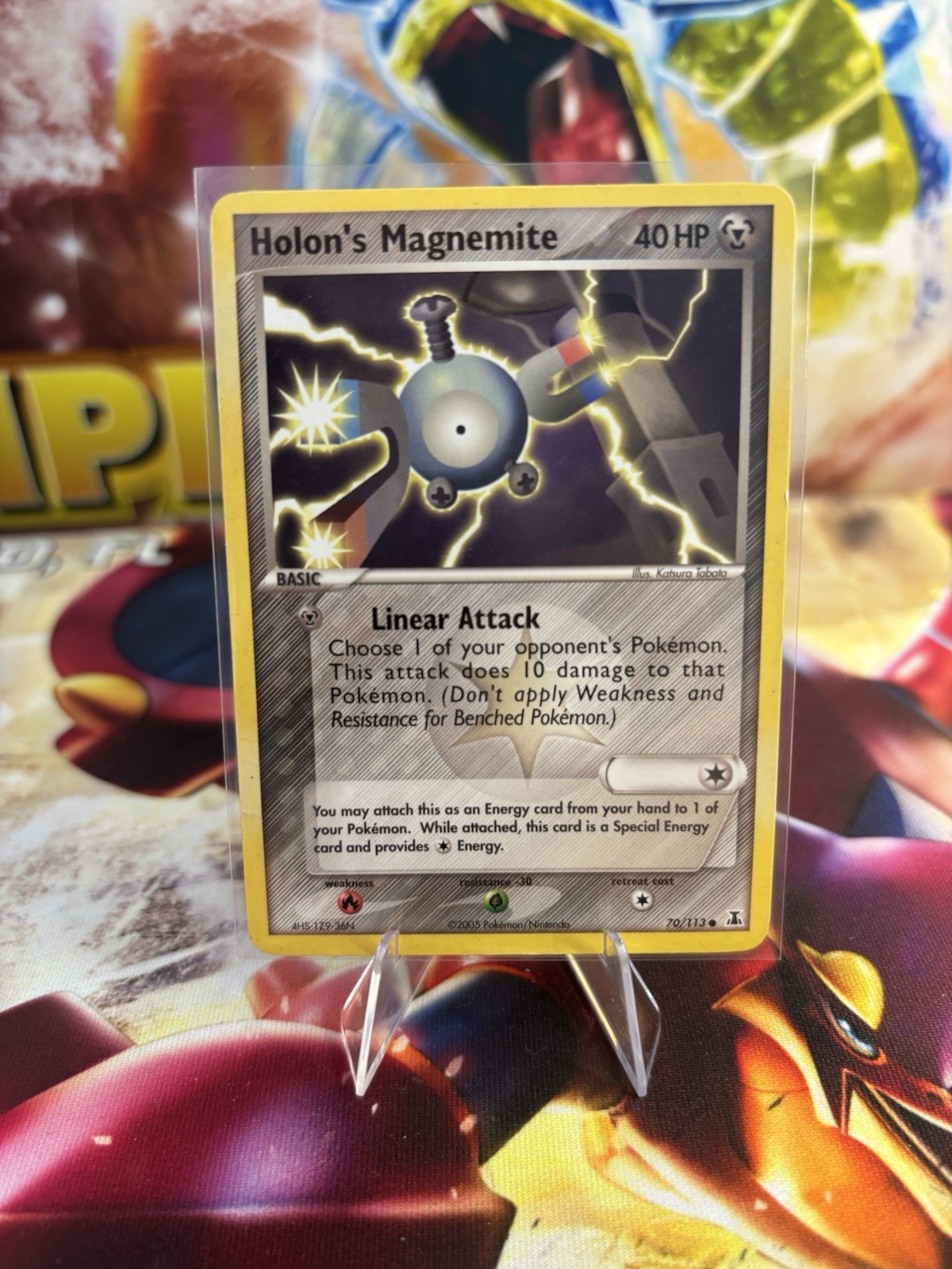 Pokemon TCG 70/113 Holon's Magnemite EX Delta Species Common