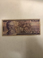 Banknote: Vintage Banco De Mexico, 100 Pesos 1979